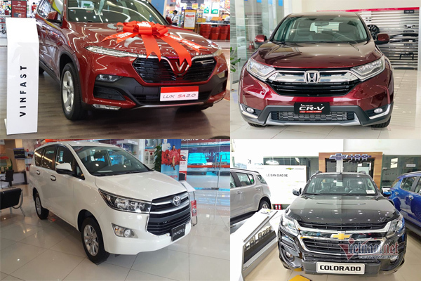 10 mẫu ô tô tại Việt Nam giảm giá sâu nhất trong tháng 3