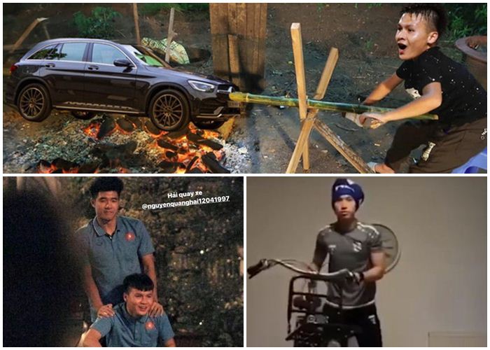 Văn Hậu, Đức Chinh bắt trend chọc Quang Hải cực lầy, 'Hải, quay xe'