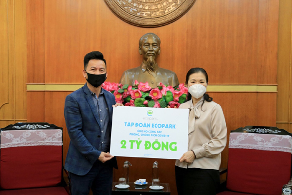 Tập đoàn Ecopark trích 5 tỷ đồng gây quỹ Lá chắn phòng dịch Covid -19