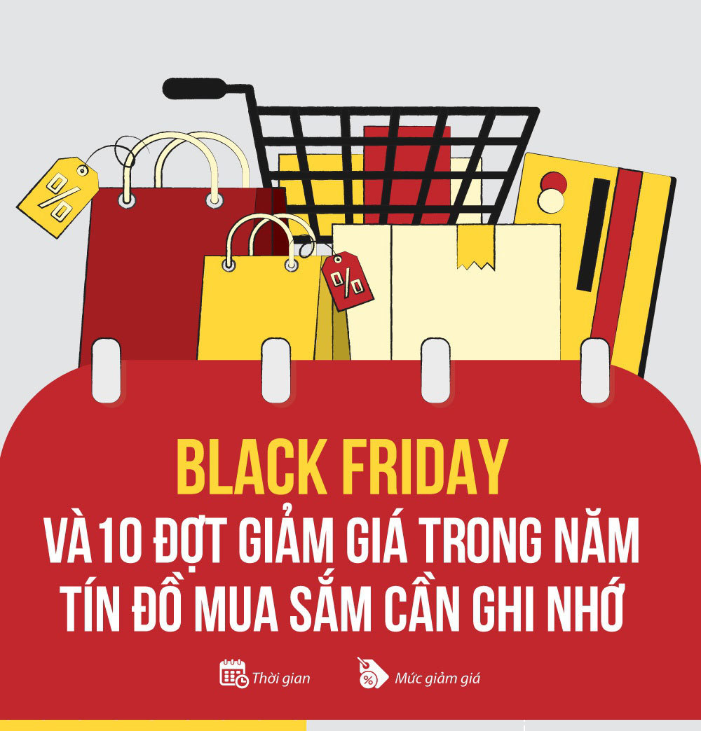 Black Friday và 10 đợt giảm giá trong năm tín đồ mua sắm cần ghi nhớ