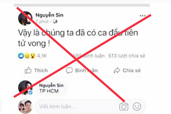 Facebooker Nguyễn Sin bị mời làm việc vụ loan tin người chết vì Covid-19