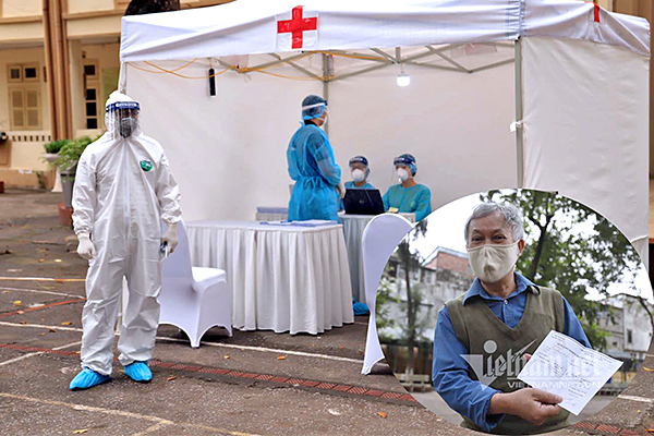 Đến lều dã chiến xét nghiệm Covid-19, 10 phút sau phấn khởi thấy âm tính