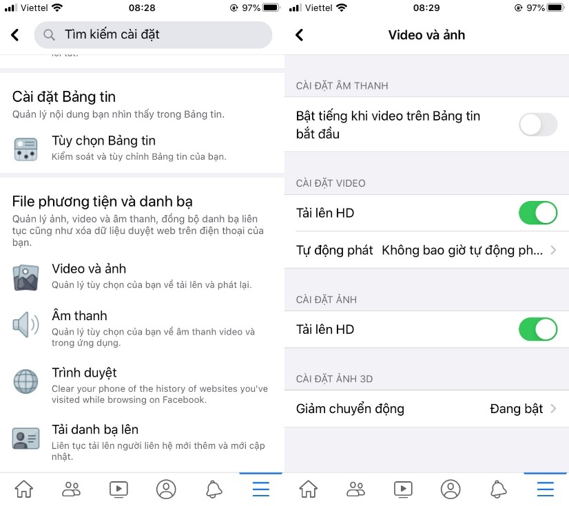 Tắt tính năng tự động phát video: Bạn đã bao giờ cảm thấy lo lắng khi mở Facebook vì tiếng video tự động phát chưa? Hãy yên tâm vì bây giờ bạn sẽ không bị làm phiền nữa. Tắt tính năng này và trải nghiệm Facebook một cách dễ chịu hơn.