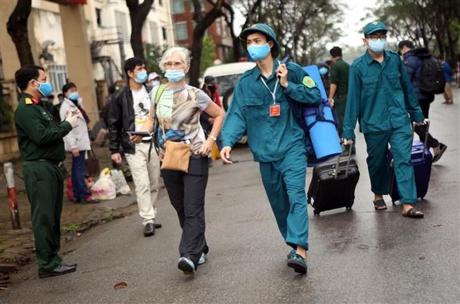 Nearly 600 people finish quarantine time in Hanoi