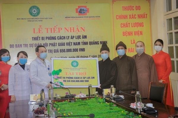 Phật giáo tỉnh Quảng Ninh ủng hộ gần 2 tỷ đồng chống dịch Covid-19