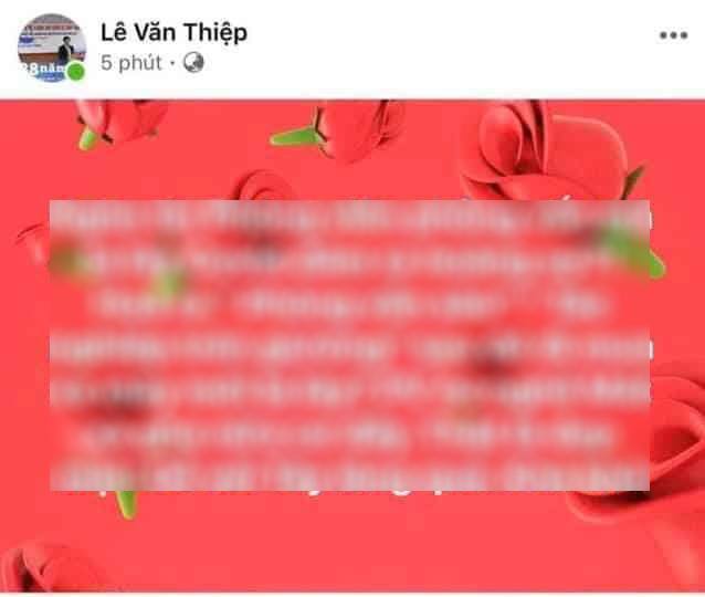 Mời chủ tài khoản Facebook Lê Văn Thiệp làm việc vì 'những lời lẽ thô tục'