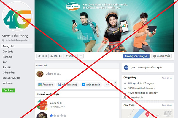 Viettel và Facebook phối hợp xóa 186 fanpage giả mạo