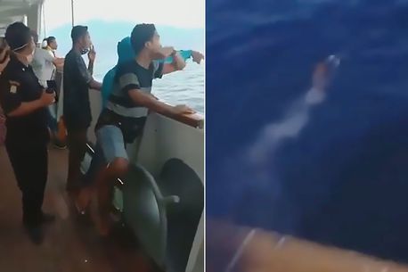 Nghe trên phà có người bị Covid-19, khách hoảng loạn nhảy xuống biển Indonesia