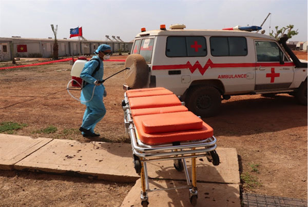 Vietnamese peacekeepers in South Sudan steel themselves for COVID-19 fight