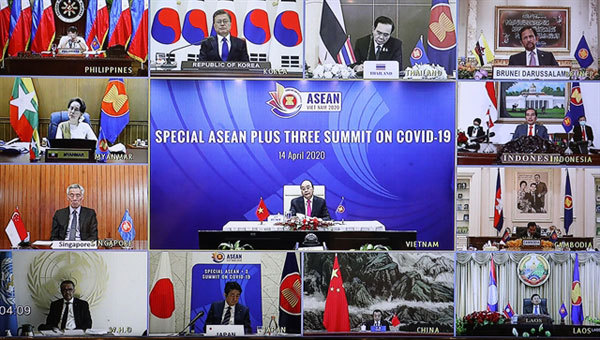 ASEAN+3 countries cooperate in battle against COVID-19