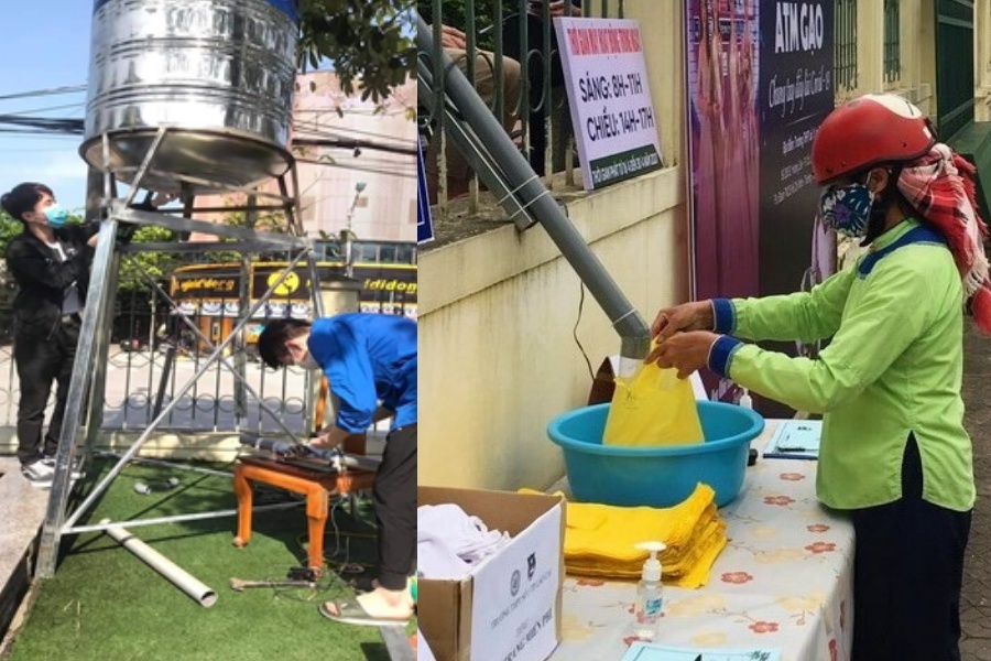 Học sinh Lào Cai chế tạo “máy ATM phát gạo” cho người nghèo