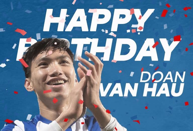 Heerenveen chúc mừng sinh nhật Đoàn Văn Hậu