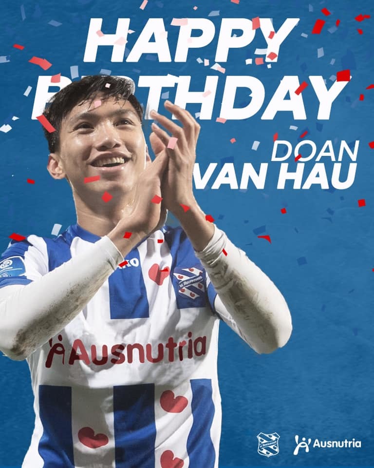 Heerenveen, Đoàn Văn Hậu, sinh nhật: Đoàn Văn Hậu, một trong những tài năng trẻ của bóng đá Việt Nam, đã có một sinh nhật tuyệt vời tại CLB Heerenveen. Với sự xuất hiện của đồng đội và những món quà ý nghĩa, anh chàng đã có một ngày sinh nhật tuyệt vời. Hãy xem hình ảnh về sự kiện đáng nhớ này và cùng chúc mừng Đoàn Văn Hậu!