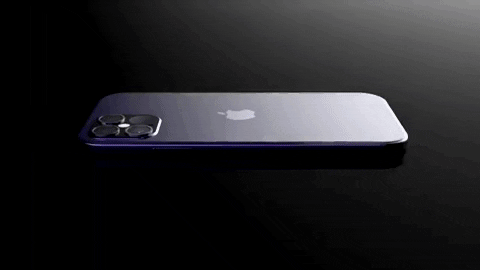 Mẫu iPhone 12 Pro với thiết kế giống iPhone 4 màu xanh nước biển tuyệt đẹp