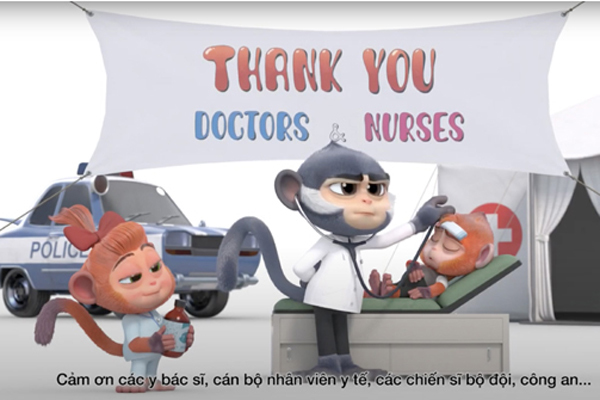 VinTaTa làm phim hoạt hình 3D tri ân ‘anh hùng’ chống dịch Covid-19