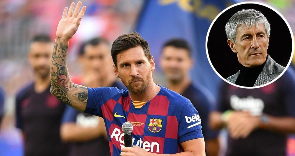 HLV Quique Setien lên tiếng về tin Messi rời Barca