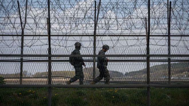 North and South Korea exchange gunfire at border