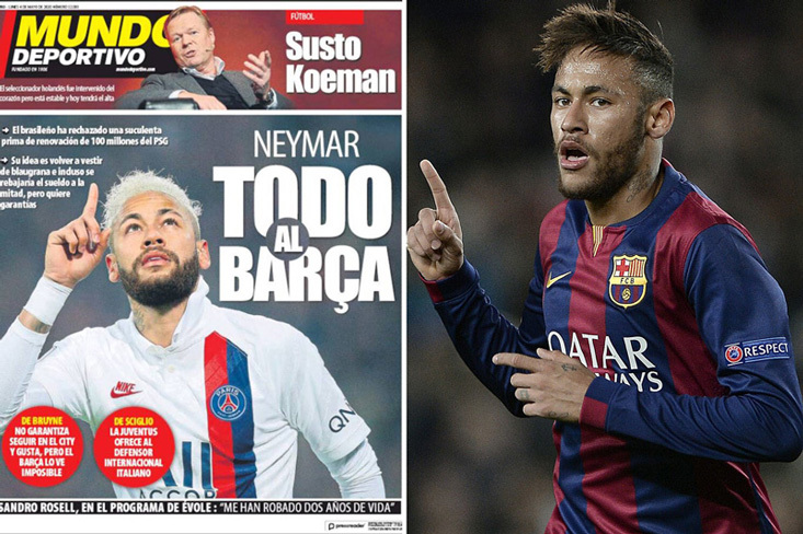 Neymar làm điều khó tin để trở lại Barcelona