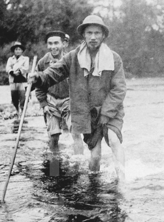 President Ho Chi Minh during French resistance war