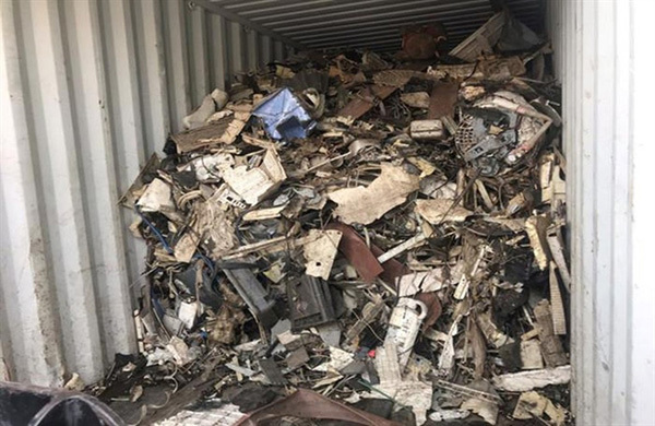 Nearly 1,100 scrap containers to be sent back