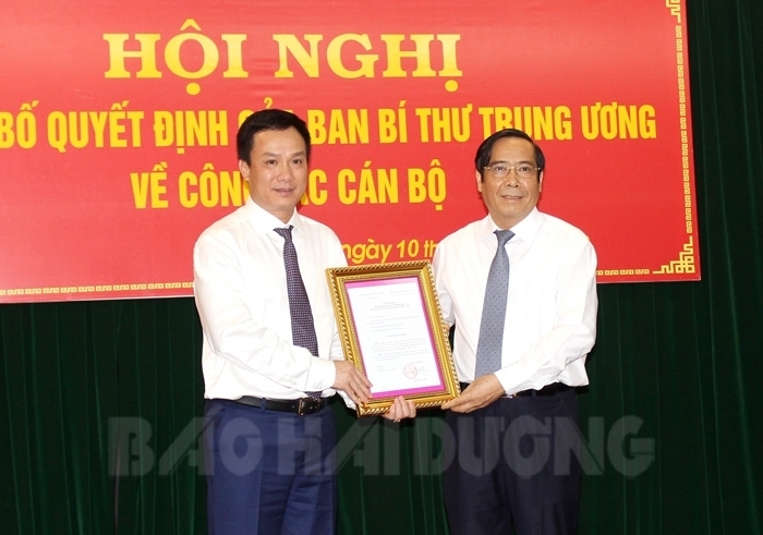 Ban Bí thư điều động, chỉ định Phó bí thư Hải Dương