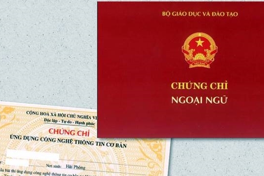 Danh sách đơn vị được tổ chức thi, cấp chứng chỉ ngoại ngữ, tin học