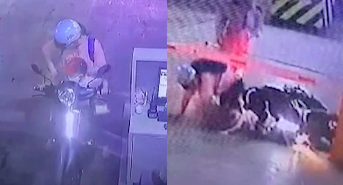 Hà Nội: Mẹ bất cẩn để con ngồi trước vặn tay ga khiến xe lao vọt đi