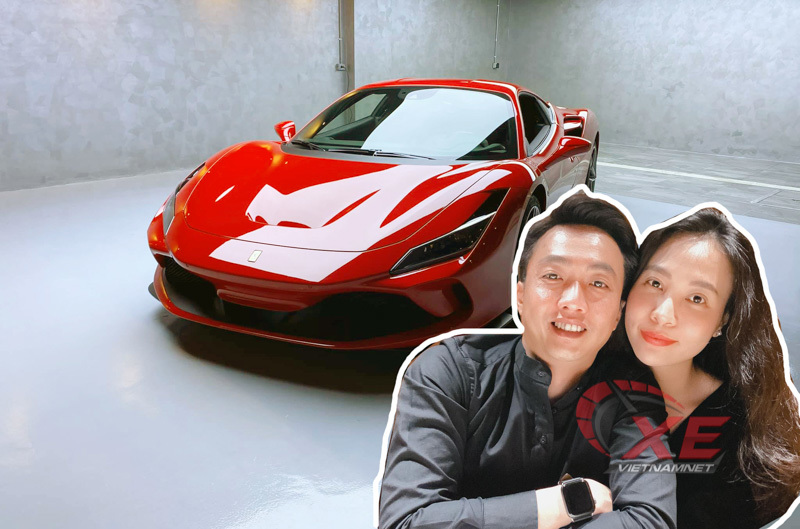 Cường Đô la khoe được Đàm Thu Trang tặng siêu xe 30 tỷ Ferrari F8 Tributo
