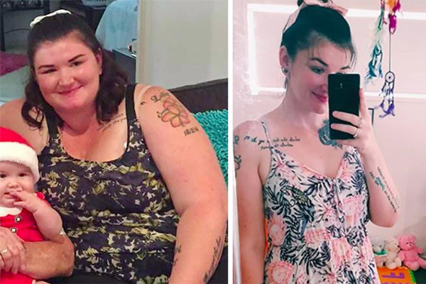 Cô gái giảm 90 kg trong 3 năm