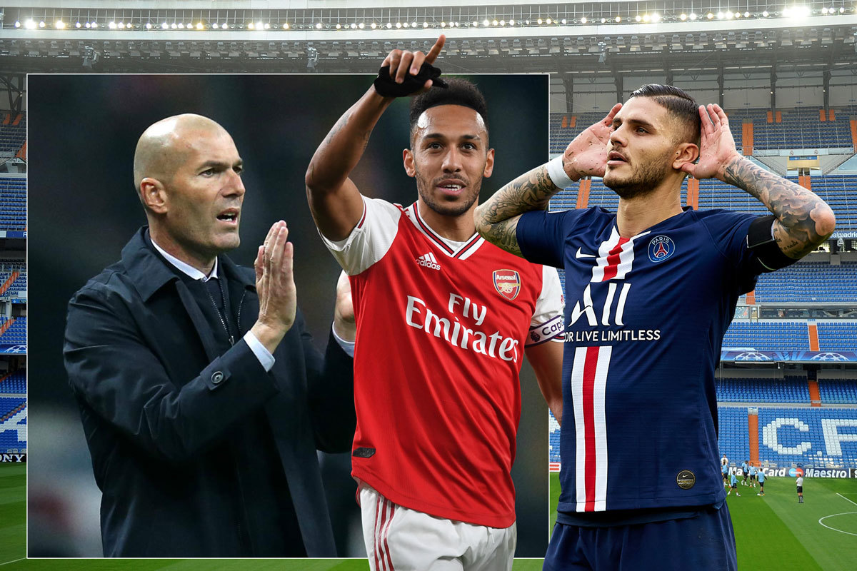 Real Madrid vung 100 triệu euro lấy Icardi và Aubameyang