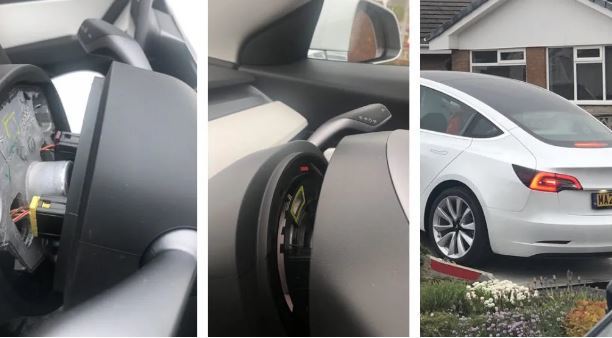 Tesla Model 3 rơi vô lăng chỉ sau một tháng mua mới