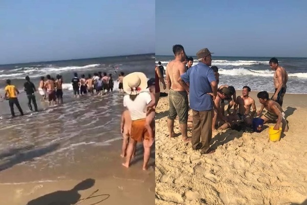 Cứu người đuối nước tắm biển ở Quảng Trị, 2 người tử vong