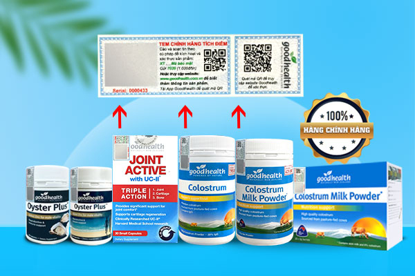 Goodhealth Việt Nam ứng dụng tem QR Code nhận diện hàng chính hãng