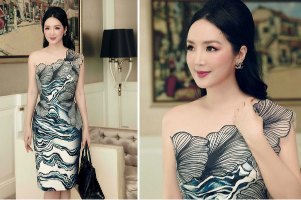 Hoa hậu Giáng My khoe nhan sắc tươi trẻ tuổi 49