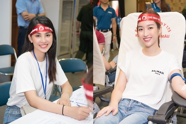 Hoa hậu Tiểu Vy, Đỗ Mỹ Linh cùng dàn Á hậu hiến máu nhân đạo