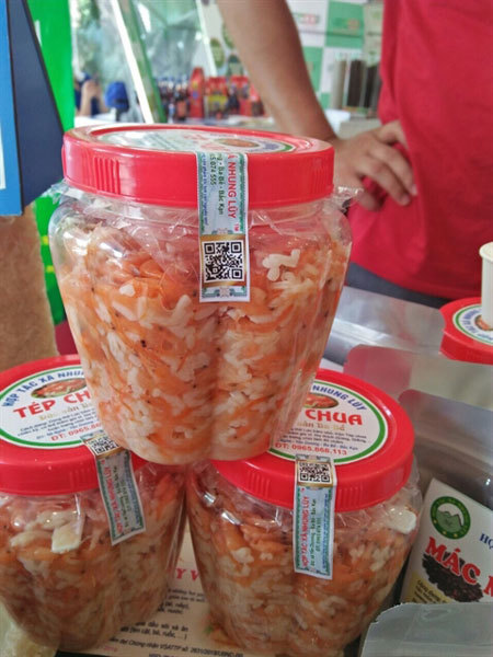 Ba Be fermented sour shrimp - a must try in Bac Kan