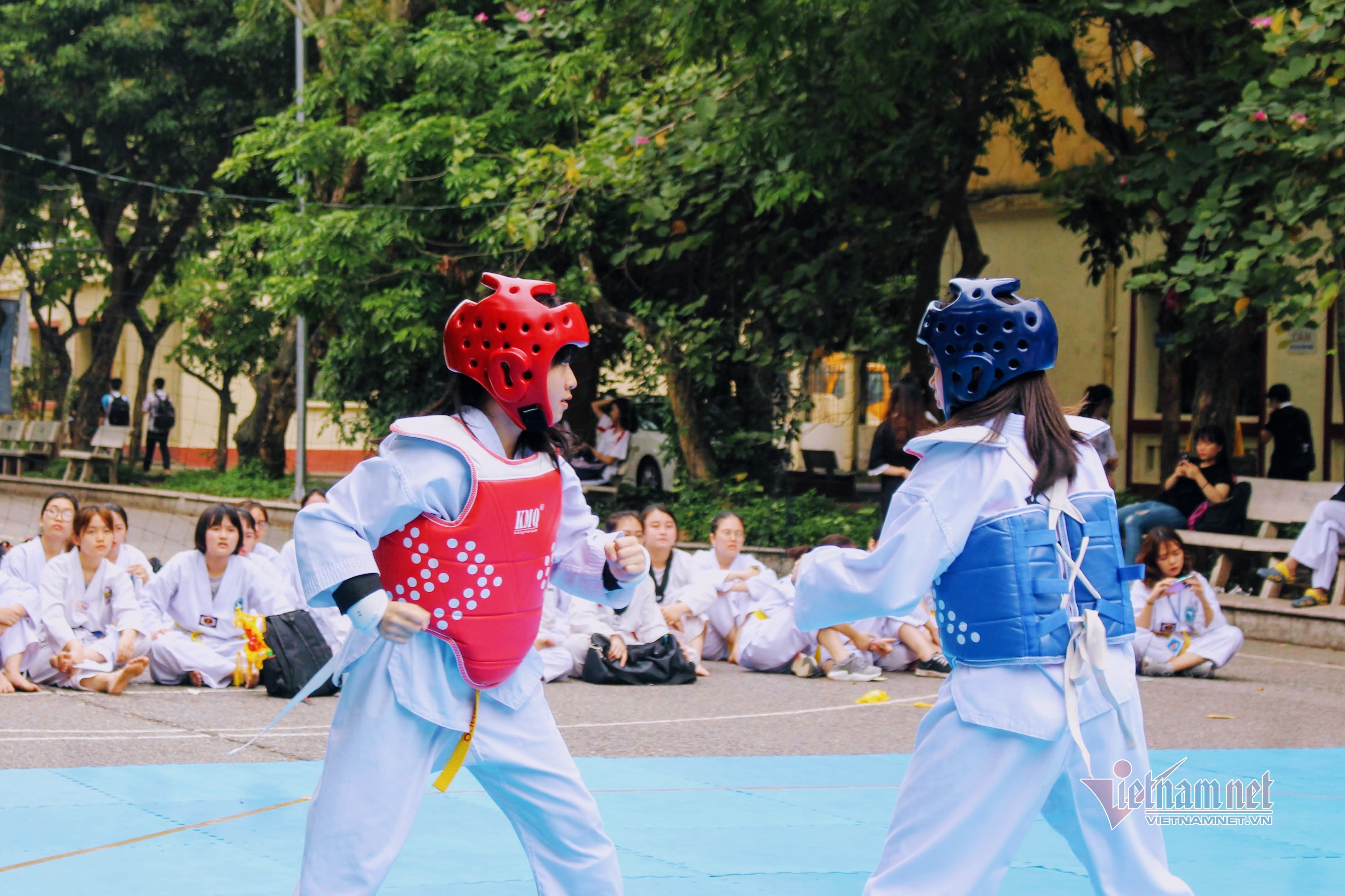 Vẻ xinh xắn, đáng yêu của nữ sinh câu lạc bộ Taekwondo trường kinh tế 'đốn tim' dân mạng