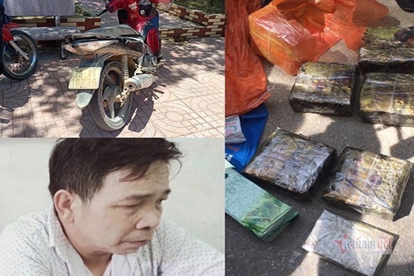 Nổ súng truy bắt kẻ đi xe máy chở 7kg ma tuý ở Hà Tĩnh