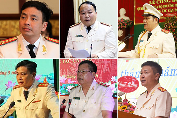 6 tháng, Bộ Công an điều động, bổ nhiệm 15 giám đốc công an tỉnh