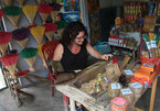 Sights and smells of incense making village lure tourists