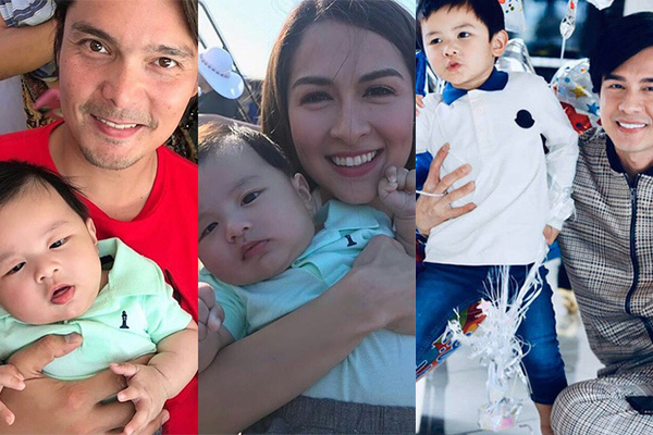 Vợ Đan Trường khoe ảnh vợ chồng diễn viên Marian Rivera bế con trai