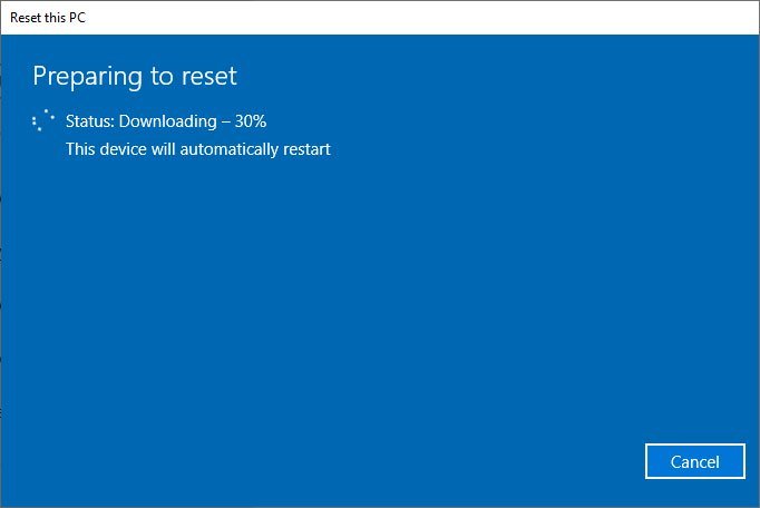 Cách cài lại Windows 10 từ đám mây của Microsoft bằng tính năng Cloud Recovery