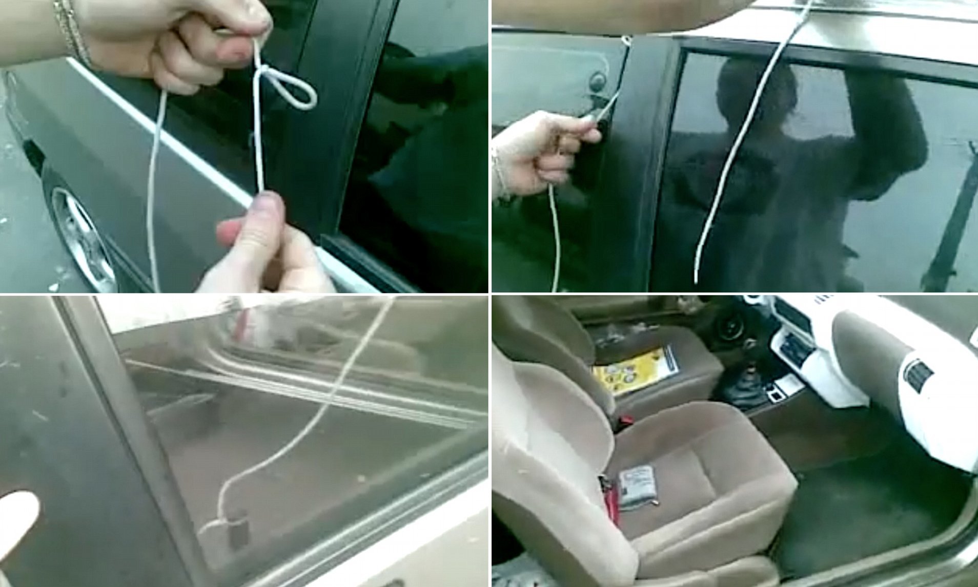Cách mở cửa ô tô khi quên chìa khóa bên trong