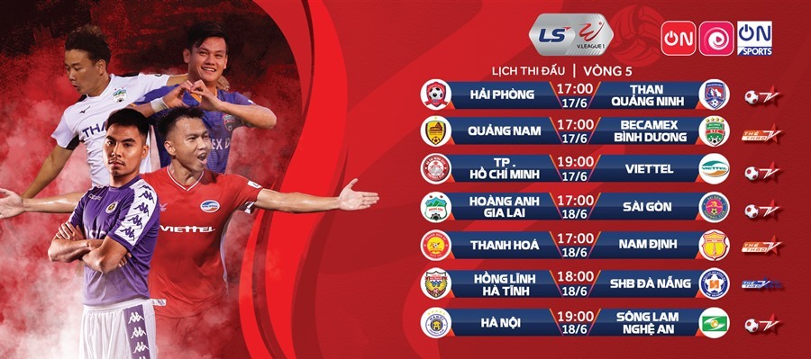 Lịch thi đấu vòng 5 LS V-League