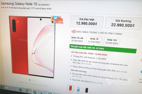 Giá Galaxy Note 10 giảm cả chục triệu đồng: Chưa khi nào rẻ thế