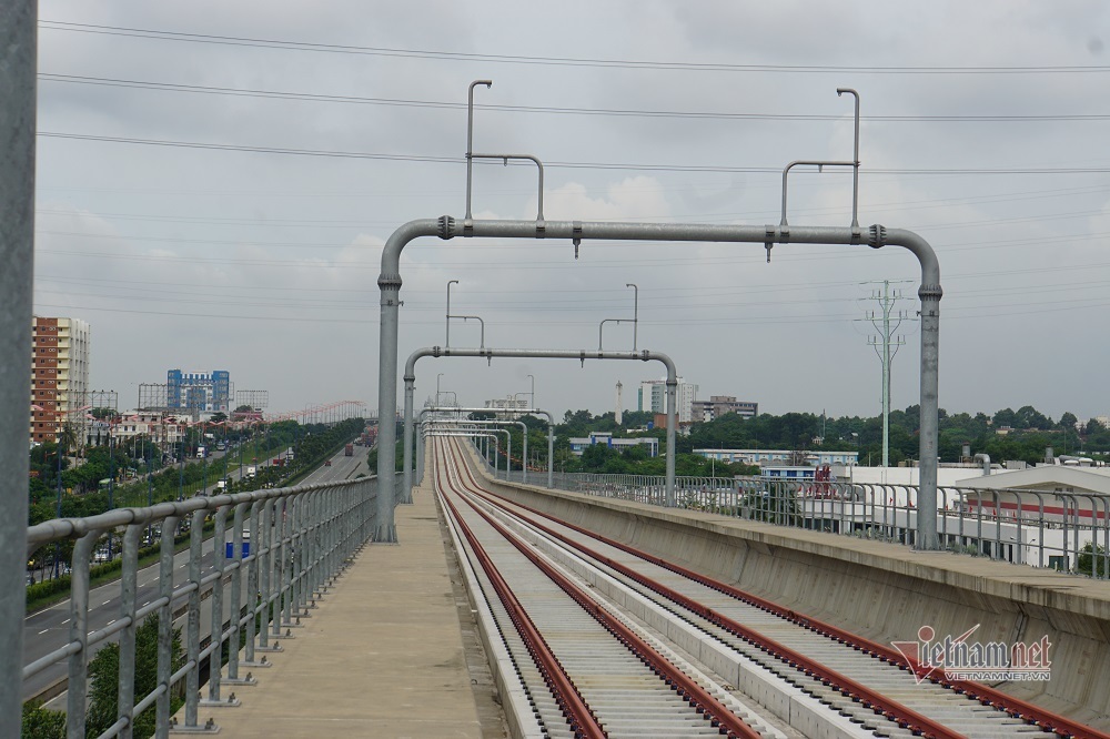 Toàn cảnh depot Long Bình, nơi tiếp nhận ba đoàn tàu đầu tiên của metro số 1