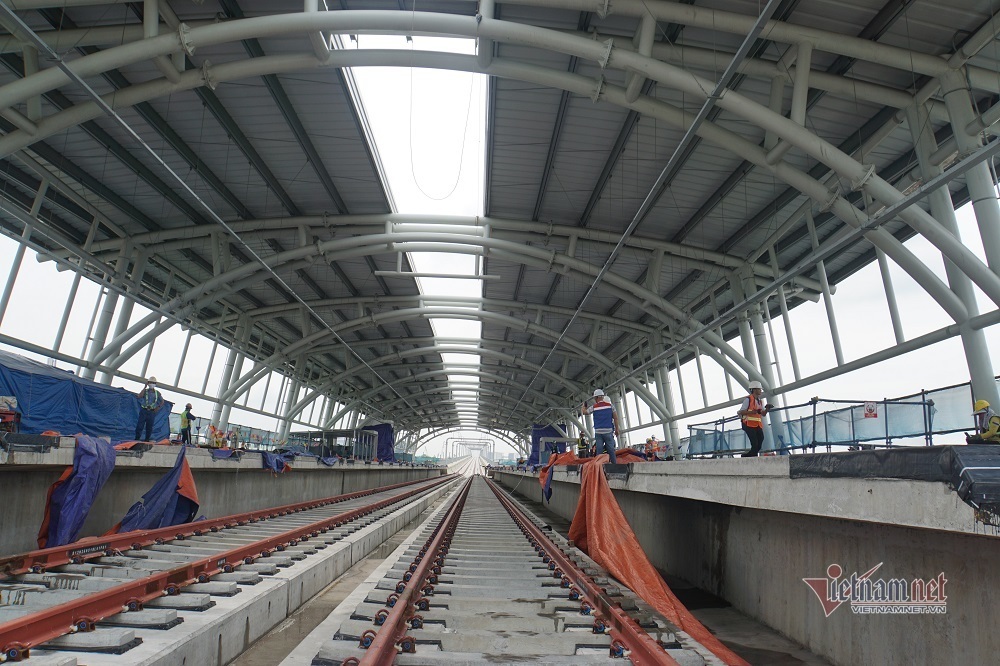 Hơn 17 km  đường ray trên cao metro Bến Thành- Suối Tiên sẵn sàng chờ thử tàu