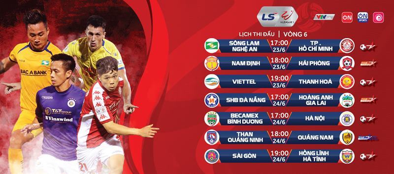 Lịch thi đấu vòng 6 LS V-League: Đà Nẵng tiếp HAGL
