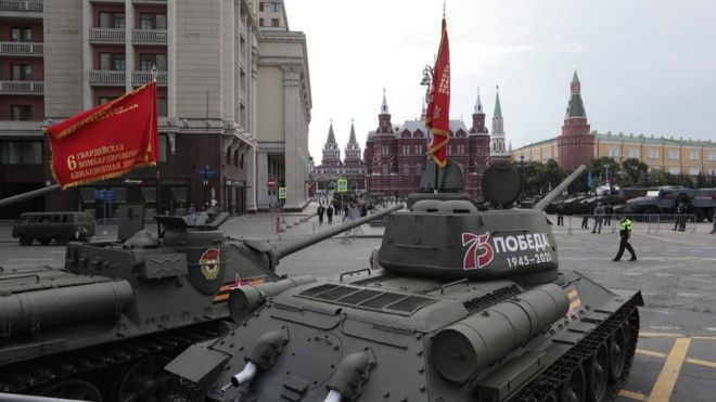 Russia holds World War Two victory parade in coronavirus shadow