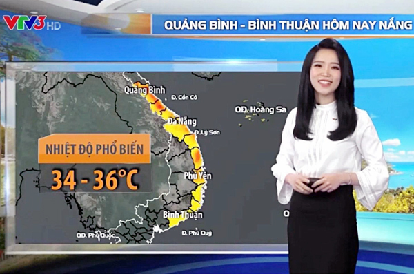 Bật mí về Hoa khôi sinh viên dẫn bản tin thời tiết VTV